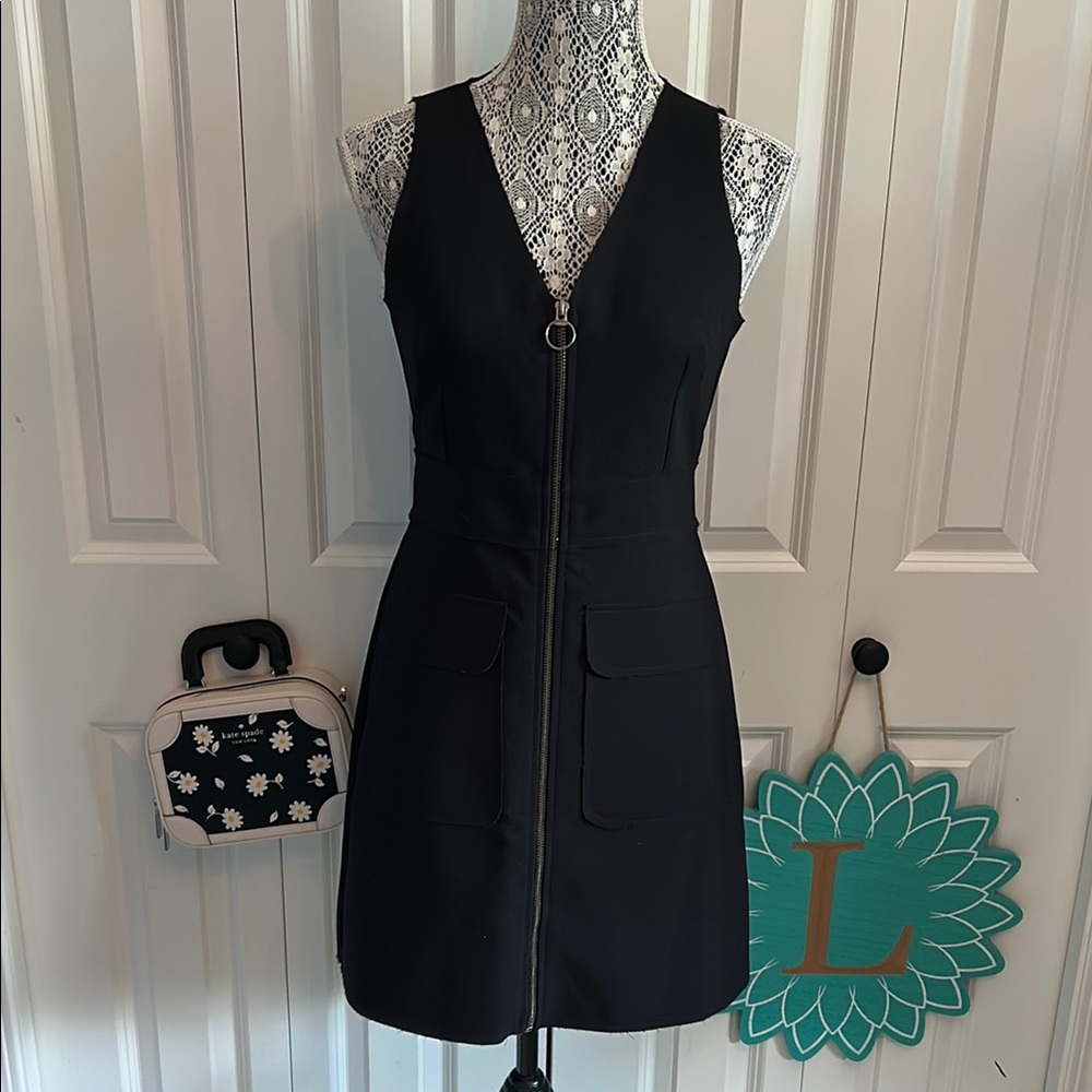 Topshop Black Sequin Sheath Cocktail Dress